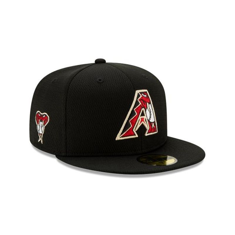 MLB Arizona Diamondbacks Batting Practice 59Fifty Fitted (WID7107) - Black New Era Caps